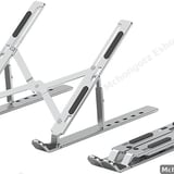 Adjustable Aluminum Laptop Stand with Storage Bag (10–15.6 Inch, Silver) - image 1