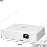 Epson CO-W01 Projector 3000 Lumens WXGA HD Portable Projector - image 3