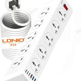 LDNIO SC10610 Power Extension Socket (2500W, 10 Outlets, 5 USB + Type-C PD) - image 1