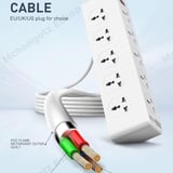 LDNIO SC10610 Power Extension Socket (2500W, 10 Outlets, 5 USB + Type-C PD) - image 4