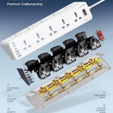 LDNIO SC10610 Power Extension Socket (2500W, 10 Outlets, 5 USB + Type-C PD) - image 5