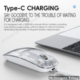 MS-038B Transparent Wireless Rechargeable Mouse - image 4