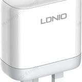 TYPE C LDNIO 45W Fast Wall Charger A2526C (PD + QC4+, Dual Port, With Cable) - image 6