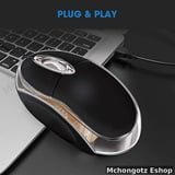 USB Optical Wired Mouse with Auto Click Function - image 4