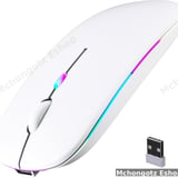 Wireless Bluetooth Rechargeable LED Mouse (Dual Mode) W10 - image 2