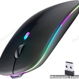Wireless Bluetooth Rechargeable LED Mouse (Dual Mode) W10 - image 1