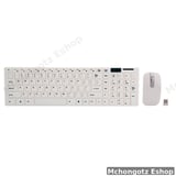 K-06 2.4GHz Full-Size Wireless Keyboard and Mouse Combo (Black/White) - image 2