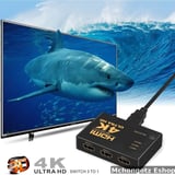 3-Port HDMI Switch Splitter with Remote (4K Ultra HD) - image 2