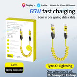 4-in-1 Fast Charging Spring Data Cable - image 3