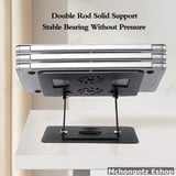 Aluminum Laptop Stand YL 906 with 360 Rotation & Cooling Fan - image 4