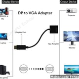 DisplayPort (DP) to VGA Adapter Converter (1080P) - image 4