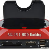 Dual Slot Hard Drive Docking Station (2.5"/3.5" SATA & IDE) with Card Reader & USB Hub - image 2