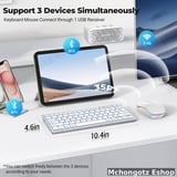FENISIO X617 Wireless Backlit Keyboard & Mouse Combo - image 2