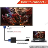 HDMI to VGA Adapter Cable (1080P Video Converter) - image 2