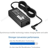 HP BLUE PIN ADAPTER 65W / 45W Smart Blue Tip Laptop Charger Adapter - image 2