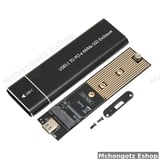 M.2 NVMe/SATA SSD Enclosure Type-C Portable Case SHL-R320 - image 2