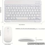 MOUSE AND KEYBOARD KIT | Wireless Keyboard and Mouse Combo Set (Compact 24cm) - image 8