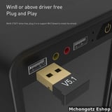 USB Bluetooth Adapter Wireless Receiver 5.1 for PC Laptop |desktop | tablet - image 3