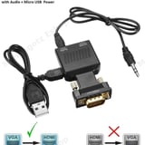 VGA to HDMI Adapter with Audio Output (1080P) - image 4