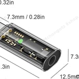 TYPE C to Audio Port 3.5mm Female Headphone Jack Adapter (Aux Audio Converter, Transparent Design) - image 4