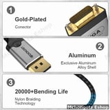 DisplayPort to VGA Cable 2M 1080P Male to Male Cable Converter| DP to VGA 2M Cable - image 4