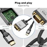 DOONJIEY USB-C to VGA Cable 2M | 1080P Type-C to VGA Display Cable Price in Tanzania - image 5