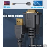 HDMI to VGA Cable 1.8M | Active 1080P Male-to-Male Display Converter Cable Price in Tanzania - image 4
