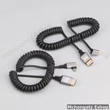 Micro HDMI to HDMI Coiled Cable | 4K 60Hz Flexible Spiral Cable 0.5M–2.4M | flexible Cable Price in Tanzania - image 8