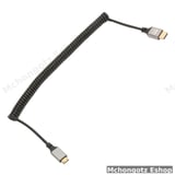 Mini HDMI to HDMI Coiled Cable | 4K 60Hz Stretchable Camera Cable | flexible Cable Price in Tanzania - image 2