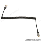 Mini HDMI to HDMI Coiled Cable | 4K 60Hz Stretchable Camera Cable | flexible Cable Price in Tanzania - image 3