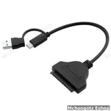SATA CABLE 2 in 1 USB-C / USB-A to SATA Adapter Cable | 2.5" HDD / SSD Converter Price in Tanzania - image 1