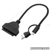 SATA CABLE 2 in 1 USB-C / USB-A to SATA Adapter Cable | 2.5" HDD / SSD Converter Price in Tanzania - image 9