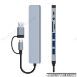 Type C / Usb 8 in 1 USB-C / USB-A Hub | USB 3.0 + USB 2.0 + SD/TF + Audio Adapter Price in Tanzania - image 11