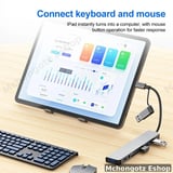 Type C / Usb 8 in 1 USB-C / USB-A Hub | USB 3.0 + USB 2.0 + SD/TF + Audio Adapter Price in Tanzania - image 4