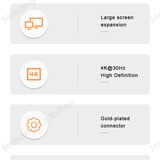 USB C to DVI 24+1 Cable 2M 4K 30Hz Male to Male Converter | Type c to DVI 2m cable - image 4