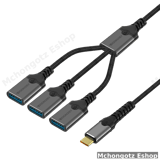USB Splitter Cable 3-in-1 | USB 2.0 Male to 3 USB-A Female OTG Extender Hub Price in Tanzania - image 1