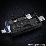 6 in 1 otg card reader usb c | type c usb 3.0 micro usb for android phone and pc - image 3