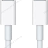 Apple usb c | type c to type c cable 2M smooth white fast charging Macbook Cables 2 meter - image 4