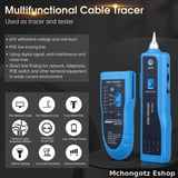 Cable Tracer Network Wire Tracker RJ45 RJ11 Tester with 2 Batteries UC-WT288 Cable Tracer Ethernet Network Cable Tester RJ45 RJ11 - Wire Toner Tracker CAT5 CAT6 Continuity Tester - Tone Generator - image 7