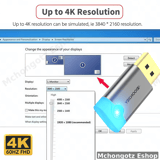 DisplayPort (DP) 4K 60Hz virtual display adapter dummy plug DOONJIEY - image 2