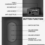 LDNIO BTS12 bluetooth speaker 10W IP67 waterproof 8 hours playback - image 11