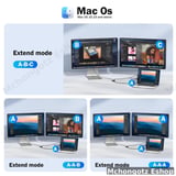 Lemorele HD10 usb c | usb a mst docking station 2x hdmi triple display - image 7