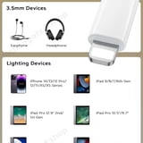 lightning to 3.5mm aux audio adapter dac playback only white - image 8