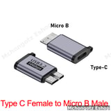 micro b to usb c | type c female adapter usb 3.0 for external hdd ssd  OTG - image 4