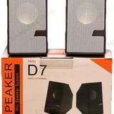 Mini D7 Multimedia USB Speakers (2.0 Channel, 2 Pieces, Black) - image 1