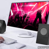 Mini D7 Multimedia USB Speakers (2.0 Channel, 2 Pieces, Black) - image 3