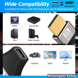 mini displayport | thunderbolt to displayport adapter 8K 60Hz DP1.4 - image 3