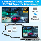 mini displayport | thunderbolt to displayport adapter 8K 60Hz DP1.4 - image 5