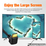 mini hdmi | hdmi female extension cable 15cm 90 degree right left adapter 4K  OTG - image 2