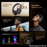 Oraimo BoomPop Lite OHP-317 Wireless Bluetooth Headphones 65 Hours Playtime 40mm Drivers - image 11